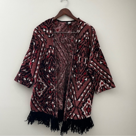 H&M Divided Open Front Fringed Cardigan - Picture 3 of 7